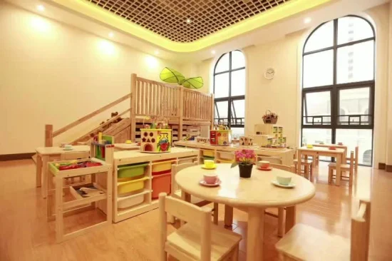 Schulmöbel-Kindertisch, Kindergarten-Klassenzimmertisch, Vorschulkinder-Rechteck-Studientisch aus Holz