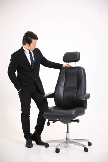 Computer-Manager mit hoher Rückenlehne, kommerzieller Funktionsmechanismus, ergonomischer Bürostuhl